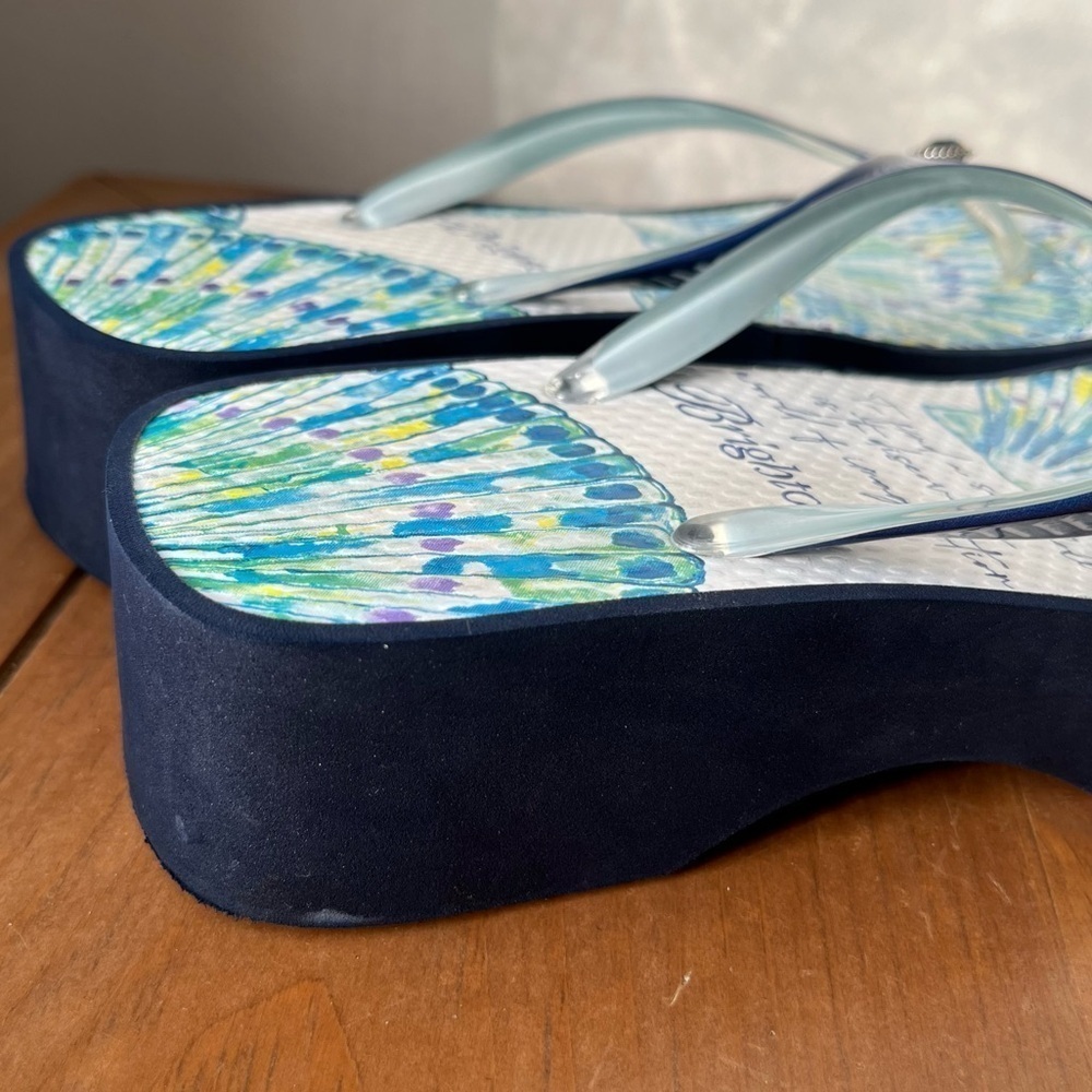 Brighton Women’s CALYPSO SHELL Sand Flip Flops
STYLE SAND NVY2 Navy Blue White 7 - Picture 13 of 15